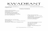 KWADRANT 43-6.pdf · Mw. M. Zonjee, A. Jacobsstraat 55, 2037 PB Haarlem – 023 − 533 66 48 ... emeriti Toos Knijff en Wim Al staan hier bij stil in deze Kwadrant. Het ... van inzicht
