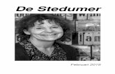 De Stedumer februari 2019 Stedumer februari 2019.pdf · Math M. Willems Gezocht: nieuwe redacteur en iemand voor de acquisitie voor De Stedumer Na hun jaren (13 jaar!) lange inzet