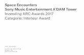 Space Encounters Sony Music Entertainment A’DAM Tower ...€¦ · Sony Music Entertainment A’DAM Tower Inzending ARC Awards 2017 Categorie: Interieur Award SPACE ENCOUNTERS OFFICE