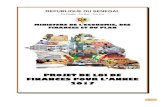 REPUBLIQUE DU SENEGAL - finances.gouv.sn › wp-content › uploads › 2018 › 11 › LFI_2017.pdf · Le projet de loi de finances (PLF) pour l’année 2017 est arrêté à 3 360