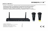 DUAL-CHANNEL WIRELESS MICROPHONE SYSTEM DRAADLOOS · PDF file V. 01 – 25/09/2015 5 ©Velleman nv 4. Features The MICW81 is a dual UHF system with two handheld microphones for musicians,