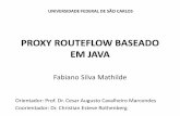 PROXY ROUTEFLOW BASEADO EM JAVA - Unicampchesteve/thesis/TCC-Talk-UFSCAR... · 2013-03-19 · Proxy RouteFlow em Java •Etapas do Trabalho: 1. Criação de um sistema de comunicação