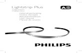 Lightstrip Plus A tilslut.pdf · Hue producten en populaire apps. ES Conexión al puente hue bridge: Control con dispositivos inteligentes • Activa Hue Lightstrip Plus • Enchufa