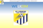 Infoavond jeugd FC Lebbeke seizoen 2016-2017 WELKOMfclebbeke.weebly.com/uploads/1/5/6/9/.../presentatie_jeugd_fc_18_au… · Club voorzitter - Rene Mergan Jeugdvoorzitter - Marc Van
