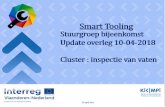 PowerPoint-presentatie - Smarttooling · Smart Toolin Stuurgroep bijeenkomst Update overleg 10-04-2018 Cluster : inspectie van vaten Vlaanderen-Nederland 10 april 2017 Ki