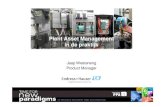 Plant Asset Management in de praktijk · 2012-10-03 · Plant Asset Management in de praktijk • In de proces - en productie automatiseringsindustrie is een tendens zichtbaar om