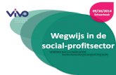 Wegwijs in de social-profitsector...3 | VIVO vzw 14 cial-r •Het Vlaams Instituut voor Vorming en Opleiding in de social profit. •Een sectoraal opleidingsinstituut voor de vzw en