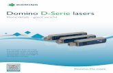 Domino D-Serie lasers · 2018-11-05 · Nieuwe, compacte lasers in meer dan een opzicht flexibel De nieuwe i-Tech scankop is verstelbaar en kleiner, waardoor D-Serie lasers gemakkelijk