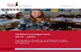 Middenmanagement 2019 - 2020 - PostMD Opleidingen · Sandra de Booij geeft les aan groep 6 maar is ook bouwcoördinator op obs De Springbok in Den Haag. Dat houdt in dat ze de spil