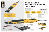 POWX1341 ROTARY MULTITOOL 200W - Microsoft · important features roterende multitool multi-outil rotatif rotierendes multitool multiherramienta rotativa rotary multitool 200w powx1341