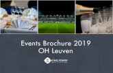 Events Brochure 2019 OH Leuven - Amazon Web Services · 2019-06-13 · Catering Diensten Cateringformules op aanvraag. Zicht Op Het Veld: Ja Geniet van het prachtige zicht op het