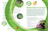 Natuurlijk! in je tuin - Bijenlandschap · van provincie Zuid-Holland, HEINEKEN, Naturalis, Hoogheemraadschap van Rijnland en Wageningen Environmental Research. Deze folder is tot