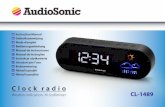 C adio CL-1489 - Blokker...2. Press the RADIO/SLEEP again as needed to adjust the sleep timer from 5, 15, 30, 45, 60, 75 or 90 minutes.. 3. When the display changes back to show the
