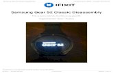 Samsung Gear S2 Classic Disassembly › pdf › ifixit › ...Stap 1 — Samsung Gear S2 Classic Disassembly This is just a look into the Samsung gear S2. You will need a Y 00 screwdriver,