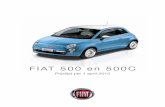FIAT 500 en 500Cproefritformulier.clients.vellance.net/Content/Brochures... · 2015-07-02 · De Fiat 500, een rijke geschiedenis Op 4 juli 1957 rolde de eerste ‘Nuova’ 500 van