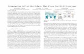 Managing IoT at the Edge: The Case for BLE Beaconsjo/papers/2017-smart-iot-edge.pdf · ing speci•c URLs for marketing purposes [9]. For example, the Los Angeles International Airport