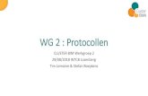 WG 2 : Protocollen › downloads › 1281 › cluster...WG 2 protocol Wijzigingen BIM -protocol (samenvatting 2) • 2 Situering van het BIM -protocol • Kleine aanpassingen in tekst