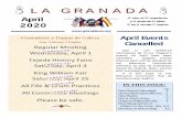 LL AA GG RRAANNAADD AA - The Order of Granaderos y Damas ...granaderos.org/images/APR2020.pdf · LL AA GG RRAANNAADD AA ... that many countries, groups, and leaders played an important