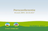 Brussel, BRYC, 18.10 - AGRI Press · Presentatie nieuwe natuurlijke onkruidverdelger ... Instagram. • Vanaf ½ september wordt de social media campagne uitgerold met focus op werving