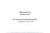 Spaans HAVO Examenbundel 1999-2019 - Alleexamens.nl · Spaans HAVO Examenbundel 1999-2019 Voor alle eindexamens, zie . Voor de perfecte voorbereiding op je eindexamen, zie ook .