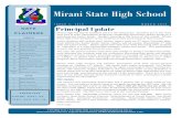 Mirani State High School · 2019-03-13 · Mirani State High School I S S U E 3 , 2 0 1 9 M A R C H 2 0 1 9 DATE CLAIMERS ABSENTEES PHONE: 49667 160 TEXT: 0429 ... Students in Years
