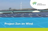 Project Zon en Wind - Vakbeurs Energie€¦ · 20 - 30% van de opgave ml n 190.000 - min > 305 ha mir Zon op dak max 240.000 panelen Zonnevelden max Windmolens max > 12 middelgrote