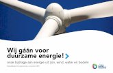Wij gáán voor duurzame energie!€¦ · van duurzame energieproductie binnen de waterschapsector en we verwachten dan ook in 2019 al volledig energieneutraal te zijn. Bij dit resultaat