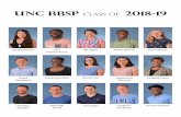 UNC BBSP class of 2018-19 · UNC BBSP class of 2018-19. Sandra Alvarez. Cyril Anyetei-Anum. Nil Aygun. Xavier Bonner. Emma Bouck. Grant Broussard. Samantha Chery. Rachel Corr. Marta