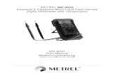 METREL MD 9020 Electrical & Electronic Bench and Field ...€¦ · METREL MD 9020. Electrical & Electronic Bench and Field Service Digital Multimeter with Temperature . MD 9020 .