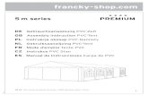 5 m series PREMIUM - francky-shop.com€¦ · 1 francky-shop.com 5 m series PREMIUM DE Gebrauchsanweisung PVC-Zelt GB Assembly instruction PVC-Tent PL Instrukcja obsługi PVC-Namioty