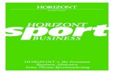 HORIZONT SPORT BUSINESS FOLDER 2016 · TBUSINESS 4 Unser Sport-Portfolio im Überblick REPORT Sportbusiness I Ausgabe 5/2016 vom 4. Februar 2016 REPORT Sportbusiness II Ausgabe 18/2016