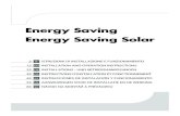 Energy Saving Energy Saving Solar - SANIHEI · energy saving energy saving solar it2 istruzioni di installazione e funzionamento 12 en installation and operation instructions 22 de