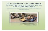 In 6 stappen naar blended learning in de nieuwe pabo ... · Het ondersteuningsteam geeft docenten begeleiding op maat. Het scholingsaanbod biedt formele scholing op diverse aspecten