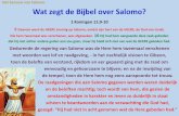Wat zegt de Bijbel over Salomo? - kenuwbijbel.nlkenuwbijbel.nl/.../03/186-Het-berouw-van-Salomo.pdf · Het berouw van Salomo. Wat zegt de Bijbel over Salomo? 1 Koningen 11:9-10 9