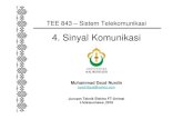 TEE 843 – Sistem Telekomunikasi - UNIMALrepository.unimal.ac.id/1339/1/ST_04_Sinyal-Komunikasi.pdf · menurut waktu, ruang, atau variabel-variabel bebas (independen) lainnya. Contoh