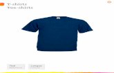 T-shirts Tee-shirts - Amazon S3 · 2017-01-12 · keuze voor t-shirts en polo’s van Fruit of the Loom. Al sinds 1851 fabrikant van kwaliteitstextiel. Bedrukbaar gebied T-shirts