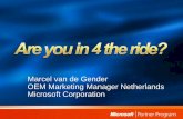 Marcel van de Gender OEM Marketing Manager Netherlands ... · 10.45 uur –11.00 uur Terugblik 2007 11.00 uur –12.00 uur Vooruitkijken 2008 Server : Erwin en Erik Vista : Olivier,
