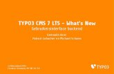 TYPO3 CMS 7 LTS - What's New - Gebruikersinterface backend€¦ · Alle iconen zijn nieuw gemaakt en uitgevoerd in "tegel"-stijl Iconen gebruiken Font Awesome versie 4.2.x Functiemenu