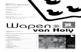 Wapen - Scouting Allart van Heemstede · 2010-04-17 · 2 Wapen van Holy Jaargang 09/10 nr. 3 3 Van de redactie Eric Winkel Scouting 100 jaar Jos van Rutten Shout it Out op de Scout