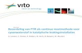 20/01/2014 Beoordeling van FTIR als continue meetmethode voor … · 2019-05-10 · FTIR meetmethode Basisonderdelen FTIR spectrometer Het unieke onderdeel is de interferometer: levert