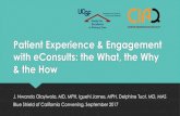 Patient Experience & Engagement with eConsults: the What, the …€¦ · Patient Experience & Engagement with eConsults: the What, the Why & the How J. Nwando Olayiwola, MD, MPH,