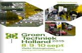 Groen Techniek Holland 8 9 10 sept - QIND GroenTechniek Holland 2015.pdfGroen Techniek Holland 2015 8 9 10 sept. ... • Bos, tuin- en parkmachines • Reiniging- en gladheids- bestrijdingsmachines