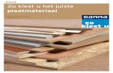 plaatmateriaal Productinformatie · PDF file Afwerking hout. Plaatmateriaal Plaatmateriaal is een veelzijdig materiaal dat zowel voor decoratieve als constructieve doeleinden geschikt