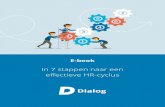 In 7 stappen naar een - Dialog | Het online platform om de ... · Dialog - In 7 stappen naar een effectieve HR-cyclus Pagina 2 Inleiding Het doel van de HR-cyclus is: medewerkers