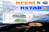 BIM ready RFEM 5RSTAB...balkroosters, hallen en kolommen, enz.) RFEM kan aanvullend beton-nen wanden, vloeren en gekromde schalen berekenen. Tevens kunnen constructies van voorgespannen