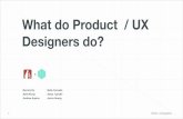 What do Product / UX Designers do? - Jerica Huang•Widely used prototyping tools •Webapp •Easy to learn 59 WiCC x CUAppDev Tools Origami What is Product Design •More in depth