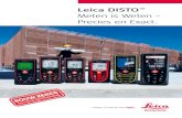 Leica DISTO - Pedak disto_NL.pdf · Alle voordelen op een rijtje Meetbereik 0,05 tot 70m Gem. nauwkeurigheid ± 1,5 mm Precieze, ... Probleemloos afstanden vaststellen ondanks obstakels