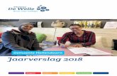 Gemeente Hellendoorn Jaarverslag 2018 - Stichting De Welle · en eenzaamheid aan de orde. Er werden vervolgafspraken gemaakt en acties uit-gezet in de wijken ter bevordering van sociale