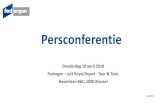 20180953 PPT NL Persconferentie 19 04 2018 · Persconferentie. Donderdag 19 april 2018 . Federgon – p/a Royal Depot - Tour & Taxis. Havenlaan 86C, 1000 Brussel. 20180953