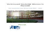 Vertrouwd Stedelijk Wonen in Rijswijk · PDF file 4 Rijswijk 2025 Het wensbeeld voor Rijswijk ‘Een vertrouwd stedelijk woonklimaat in een gemeente met een groen, duurzaam en sociaal